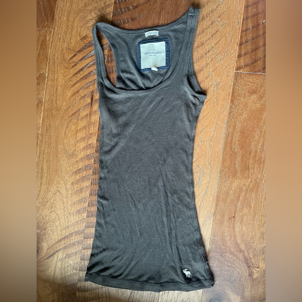 Y2K Vintage Abercrombie Dark Brown Tank Top